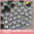 SS20 wholesale flat back crystal stone for dresses white opal
